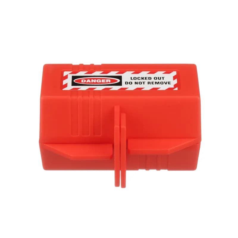 120 Volt AC Cord Lockout Device, Red.