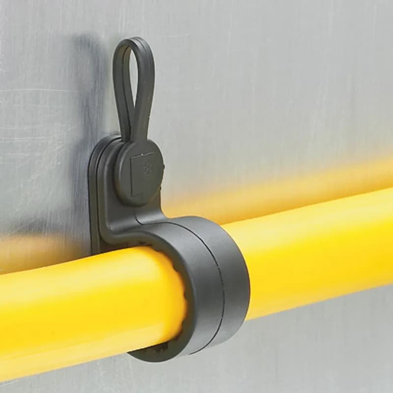 Pan-Clamp heavy duty fixed diameter clamp, .50" (12.7mm) bundle, black, standard package.