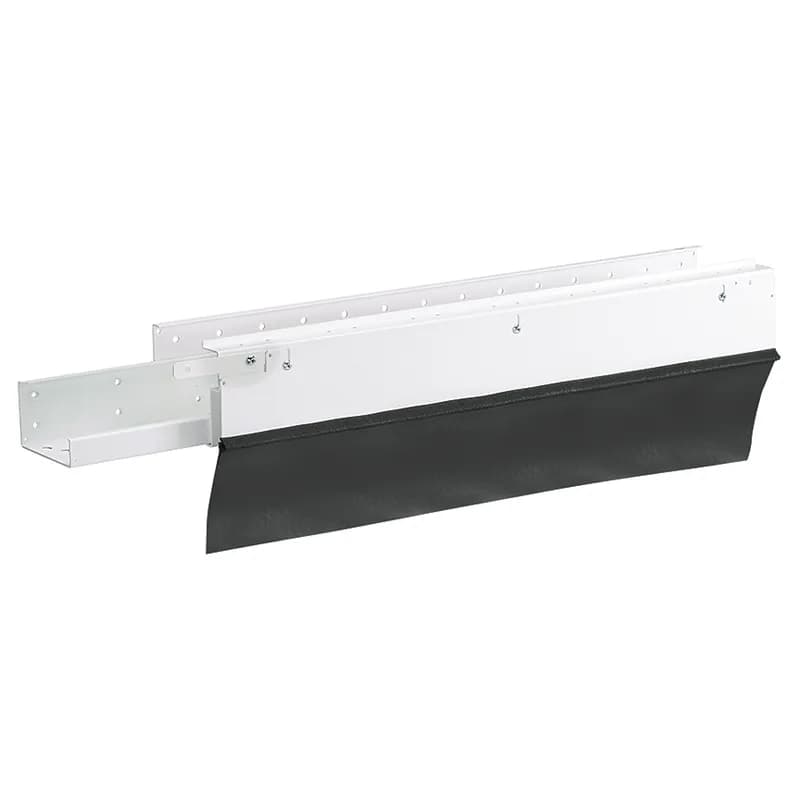 The Net-Contain Universal Aisle Containment Wall Beam. It is 700mm long and is white.