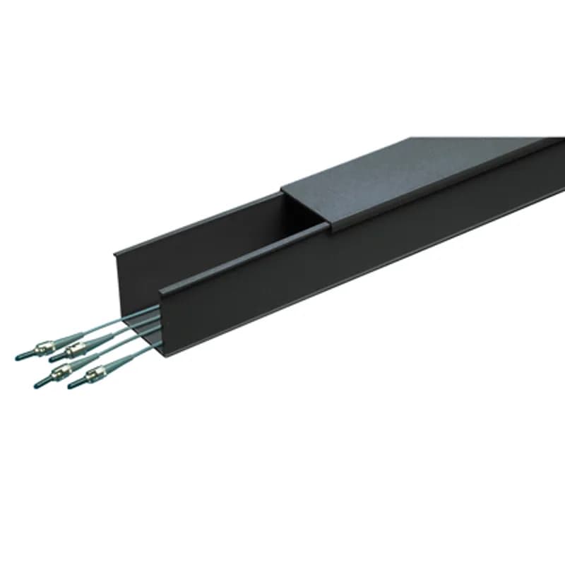 Used to carry the cables throughout the Fiber-Duct Routing System. Accepts cover C4BL6. Cover sold separately.