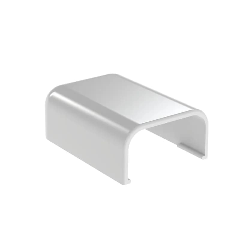 The end cap fitting allows for closing off one end of the Surface Raceway when you no longer need to run cables. It is designed to be used with the LD5 Surface raceway. It meets TIA/EIA, used in applications up to 50 V. It features a snap-on installation, is made of ABS plastic, and is White.