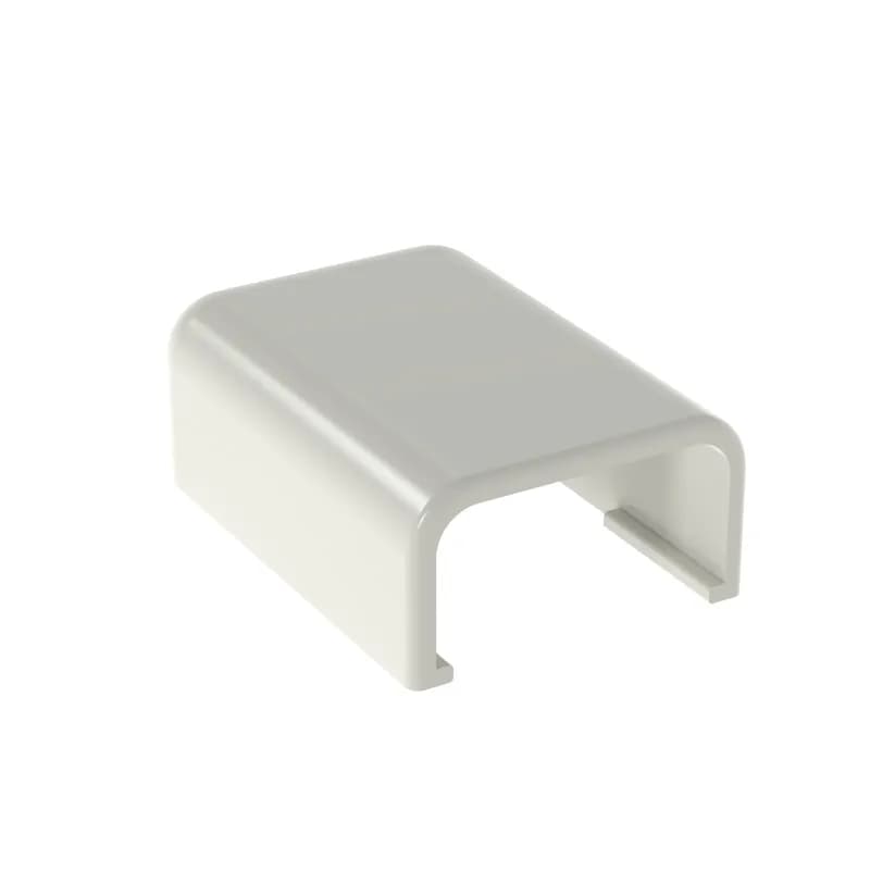 The end cap fitting allows for closing off one end of the Surface Raceway when you no longer need to run cables. It is designed to be used with the LD3 Surface raceway. It meets TIA/EIA, used in applications up to 50 V. It features a snap-on installation, is made of ABS plastic, and is Off White.