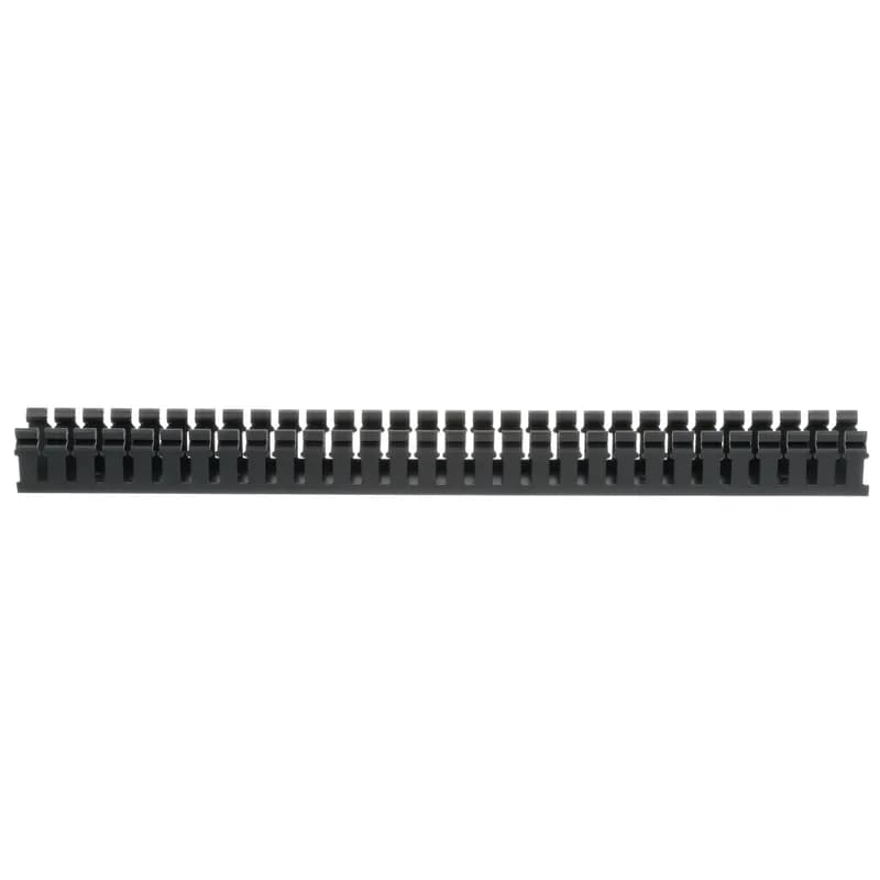 Panduit H2X2BL6 - The H2X2BL6 PVC Hinged-Cover Wide Slot Wiring Duct features a hinged cover and wide finger/slot design that provides greater rigidity and allows for use with a range of wire/bundle sizes. Upper and lower scorelines allow for easy finger/sidewall section removal. UL 94 flame class of V-0 with UL recognized continuous-use temperature up to 122 F (50 C). Mounting holes provided. Lead-Free PVC. 1.92" x 2.17" (48.8mm x 55.1mm) and 6' (1.83m) long. Cover sold separately. Black.