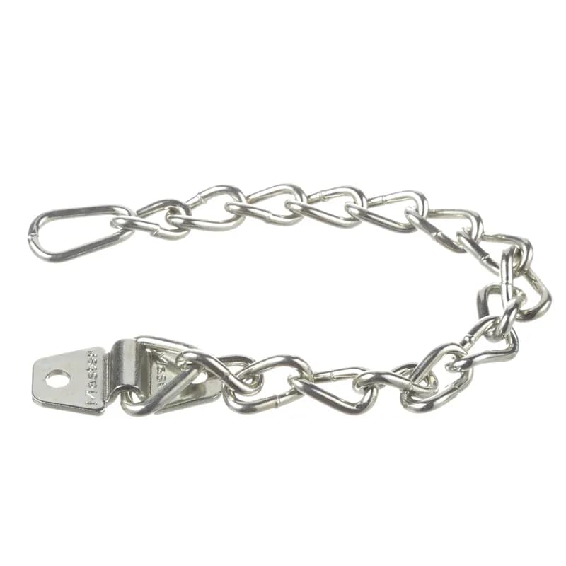 Panduit PSL-PC - Heavy duty zinc plated steel chain with chain holder attached.