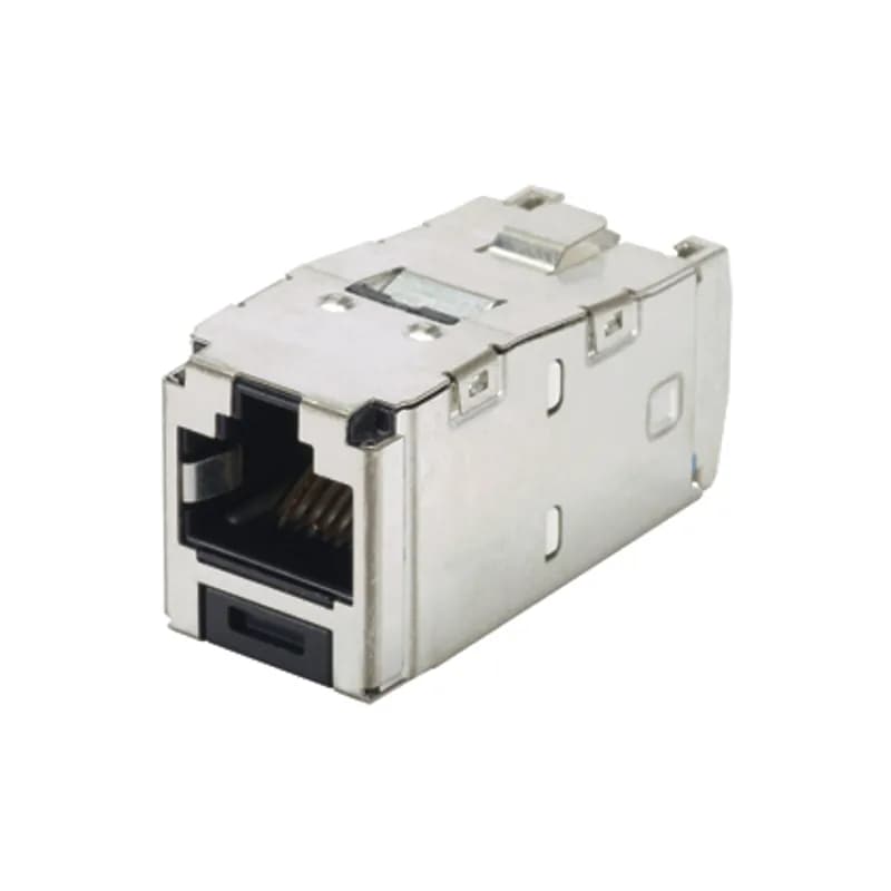 The Mini-Com Cat 6A Shielded RJ45 Marine TG Jack Module is designed to terminate shielded marine 4-pair, 22-26 AWG twisted pair cable. Each module is 100% factory tested to exceed industry standard performance requirements. TG style termination eliminates the need for a termination tool. Each jack is individually serialized for traceability and is compatible with Mini-Com Modular Patch Panels and Faceplates.