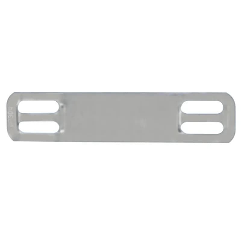 Mini marker plate, four holes, 304 Stainless Steel, 1.72" x .38".