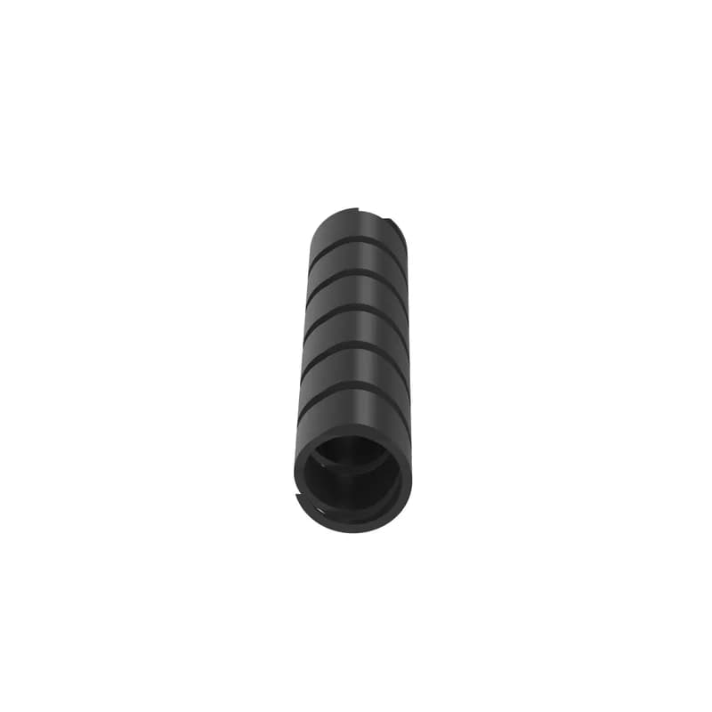 The T100N-C0 Weather Resistant Nylon 6.6 Spiral Wrap provides continuous abrasion protection for wires, cables, and tubing. The spiral wrap harnesses multiple cables into a single manageable bundle while allowing for breakouts. Lightweight, flexible, durable protection allows for use with irregular shapes. Rated for use up to 149 F (65 C). 1" (25.4 mm) diameter x 100' (30.5 m) long. Bundle Diameter Range 0.875" to 6" (22.2 mm to 152.4 mm). Color Black.