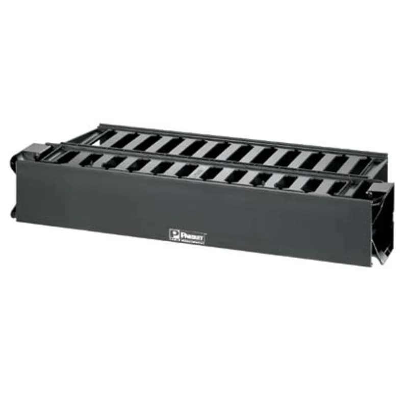 Panduit WMPH2E-KIT - The Replacement Cover Kit for WMPH2E includes front and rear covers and two bend radius clips. Covers are 2 RU and black in color. Manager not included.