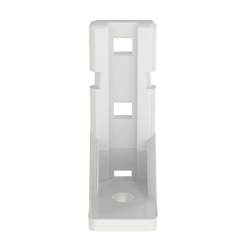 The pan-post standoff is natural color and requires a #12 (M5.5) screw. It measures 1.06"L x .72"W x 1.97"H (26.9 x 18.3 x 50.0 mm). It is used with miniature, intermediate, and standard cable ties. It comes in packages of 100.