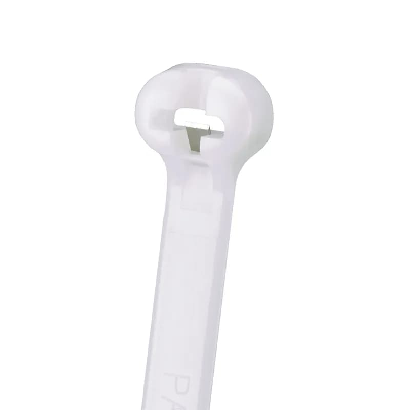 The BT5LH-L Dome-Top barb ty, features a unique patented design with its round smooth edges. Paired with the stainless-steel locking barb, these cable ties provide consistent performance, reliability and infinite adjustability through the entire bundle range. Light-Heavy cross section, 18.1 (460mm) length. Appropriate for Indoor use, made of Nylon 6.6, are natural in color and come in packages of 50.