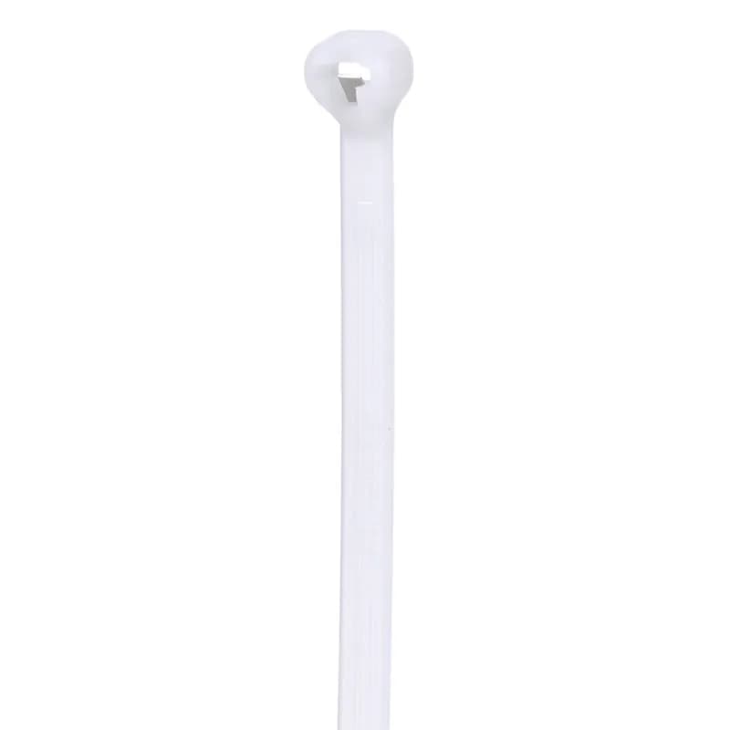 The BT2I-C Dome-Top barb ty, features a unique patented design with its round smooth edges. Paired with the stainless-steel locking barb, these cable ties provide consistent performance, reliability and infinite adjustability through the entire bundle range. Intermediate cross section, 8.0 (203mm) length. Appropriate for Indoor use, made of Nylon 6.6, are natural in color and come in packages of 100.