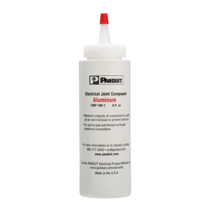 Contact aid for pad-to-pad or thread-to-thread aluminum connections, 8 oz. Operating temperature range -40 F (-40 C) to 350 F (177 C).