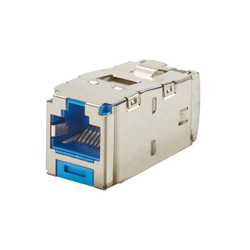 The Mini-Com Cat 6 Shielded RJ45 TG Jack Module is designed to terminate shielded 4-pair, 22-26 AWG twisted pair cable. Each module is 100% factory tested to exceed industry standard performance requirements. TG style termination eliminates the need for a termination tool. Each jack is individually serialized for traceability and is compatible with Mini-Com Modular Patch Panels and Faceplates.