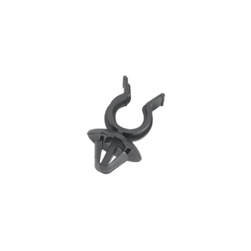 Corrugated tubing holder push mount with umbrella, .35" (9mm) nominal diameter.