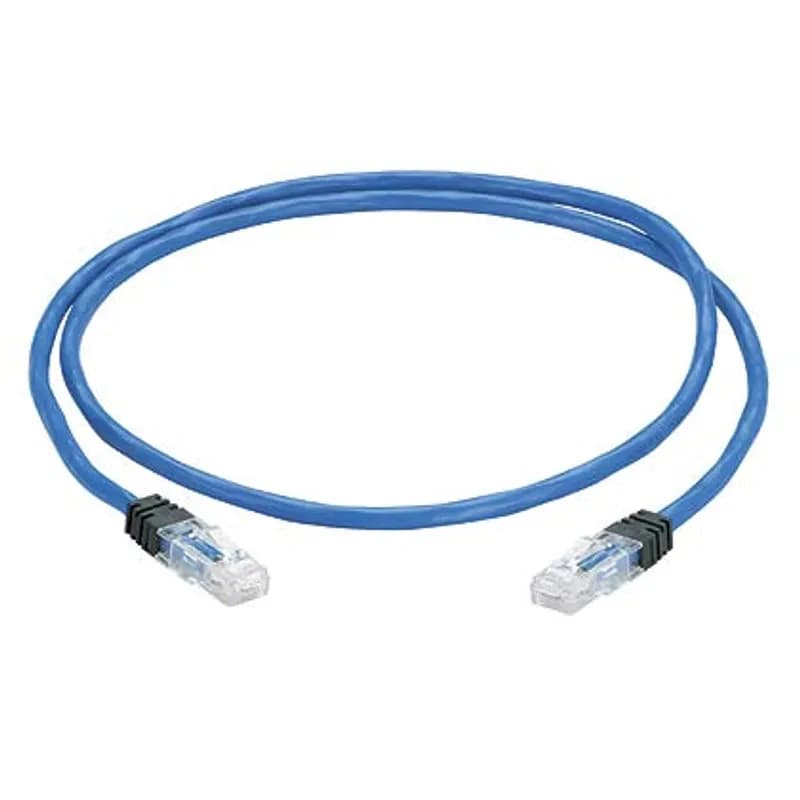 The PanZone Cat6 UTP Zone Cord is a 45-Foot, Blue cable assembly that is constructed of 23 AWG, unshielded, twisted pair, solid, CMP cable with high-performance TX6 PLUS modular plugs. Its solid conductor design ensures reliable permanent link performance. Enabled with RapidID, the product has pre-installed barcodes for simple port mapping using RapidID software.
