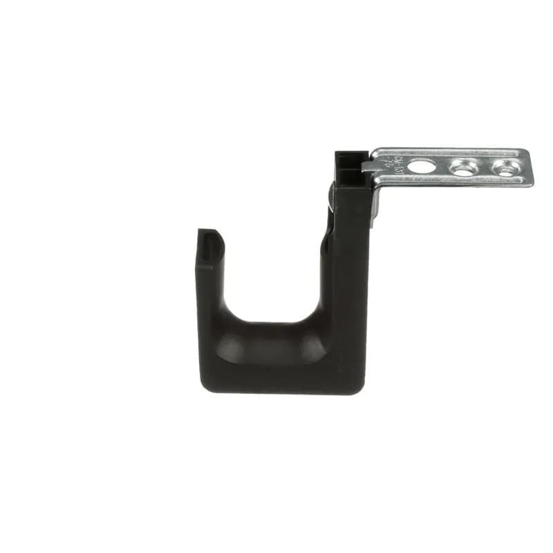 StrongHold JP2CMB-L20 J-Hook with Ceiling Mount Bracket has a patented design, featuring complete horizontal and vertical 1 bend radius control, which prevents pinch points and degradation of cable performance. They are suitable for use in air handling spaces and are UL listed. Has one 3/16 (M5), (M6), and 3/8 (M10) mounting hole, 1.31 (33.3mm) max. Made of Nylon 6.6, are black in color, and come in packages of 50.