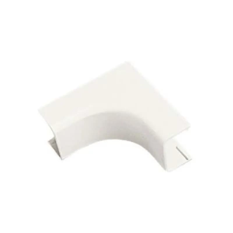 The Inside Corner fitting is used to efficiently run cables along an inside corner while maintaining proper bend radius. It is designed to be used with LD5 or LDPH5 raceway and features a snap-on installation. White.