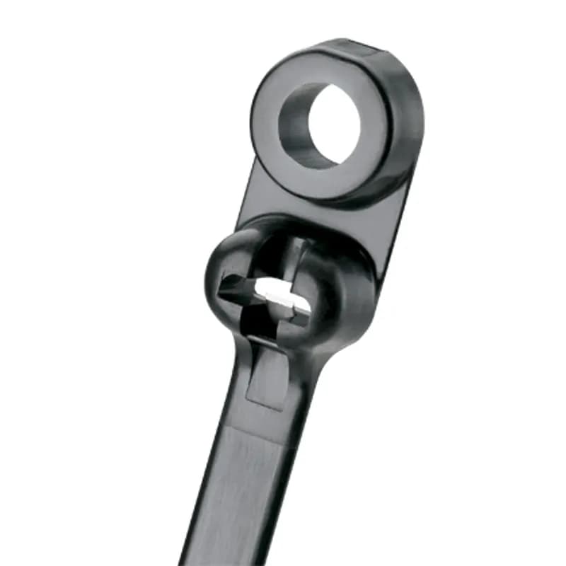 Panduit BC4LH-S25-L0 - The BC4LH-S25-L0 Dome-Top barb ty clamp tie, features a unique patented design with its round smooth edges. Paired with the stainless-steel locking barb, these cable ties provide consistent performance, reliability and infinite adjustability through the entire bundle range. Light-Heavy cross section, 15.5 (394mm) length. Appropriate for Indoor/Outdoor use, made of Weather Resistant Nylon 6.6 with high resistance to ultraviolet light, are black in color and come in packages of 50.