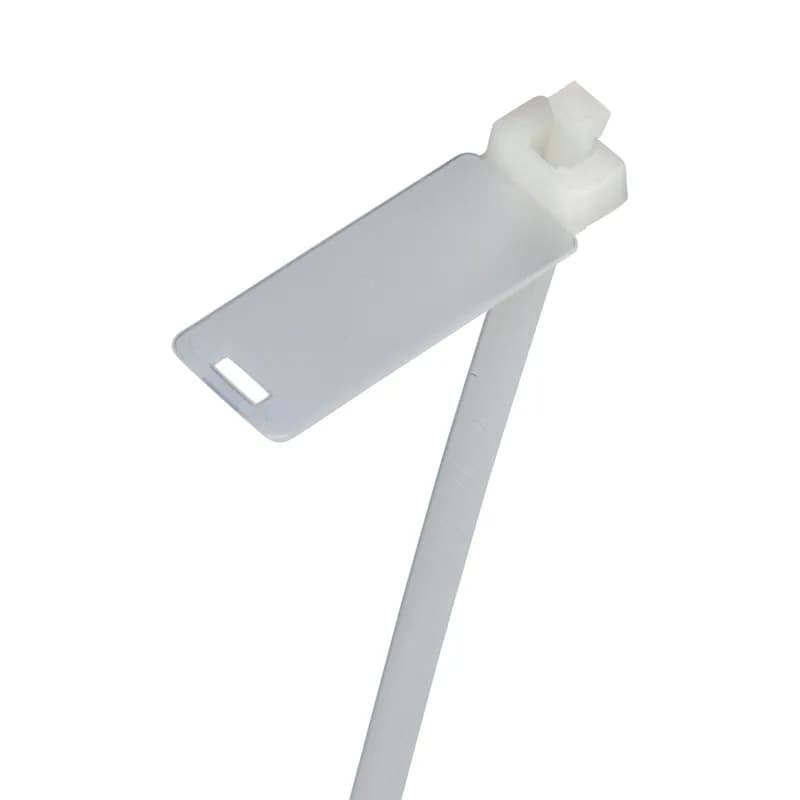 Sta-Strap marker tie, flag/wrap, releasable, standard cross section, 6.7 (170mm) length, nylon 6.6, natural, bulk package.