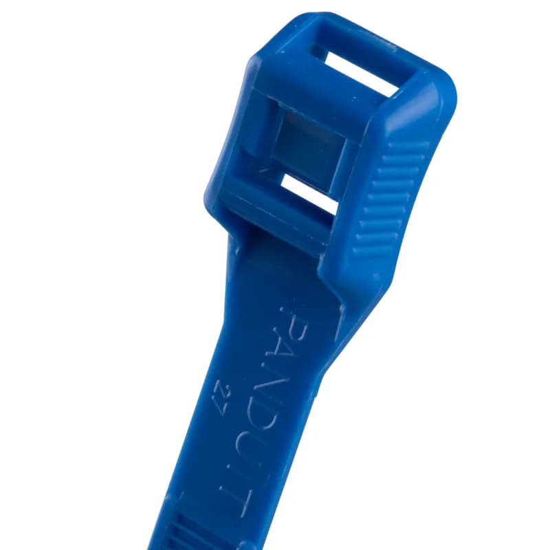 Panduit In-Line locking ties are easy to use thanks to low-profile snag-free heads and a belt-like parallel entry lock. Plus, with weather-resistant Nylon 6.6 material, they're ideal for indoor and outdoor environments and harsh UV light. Light-heavy cross section, 14.1in, Tensile strength: 552, dark blue, 100pc.