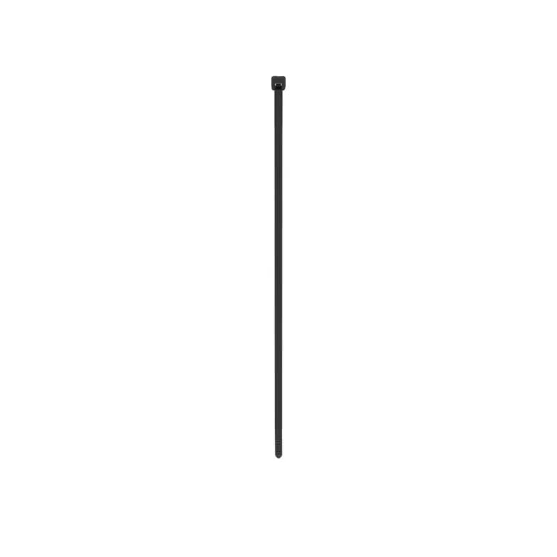 Panduit PLT4I-M0 Locking Cable Ties are designed to satisfy the needs of weather resistant applications, while delivering consistent performance and reliability. Featuring a curved tip to allow for easy pick up from flat surfaces and faster initial threading. Intermediate cross section, 14.5" (368mm) length. Made of Weather Resistant Nylon 6.6 with high resistance to ultraviolet light, are black in color and come in packages of 1000.