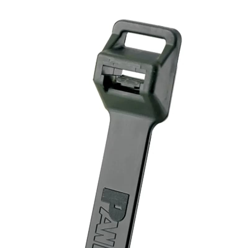 Panduit PLT5EH-C0 Lashing Cable Ties are ideal for heavy duty applications. Extra-Heavy cross section, 20.1 (511mm) length. For Indoor or outdoor use, made of Weather Resistant Nylon 6.6 with high resistance to ultraviolet light, are black in color and come in packages of 100.