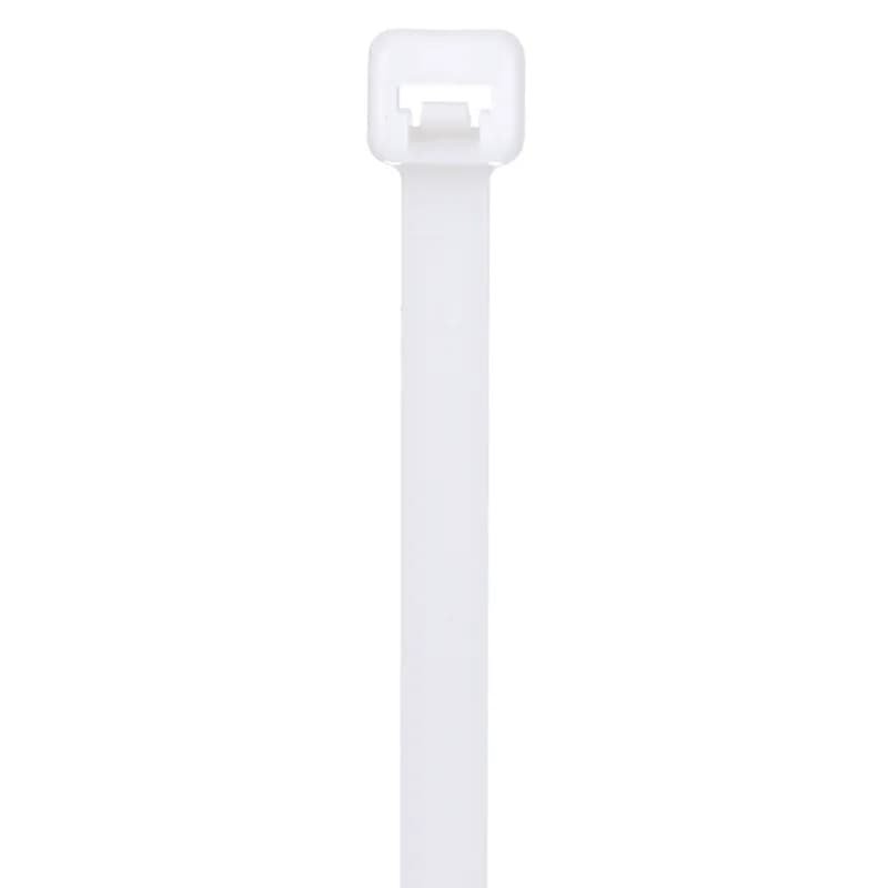 Panduit PLT5S-C Locking Cable Ties are designed to satisfy the needs of general applications, while delivering consistent performance and reliability. Featuring a curved tip to allow for easy pick up from flat surfaces and faster initial threading. Standard cross section, 17.5" (445mm) length. Made of Nylon 6.6, are natural in color and come in packages of 100.