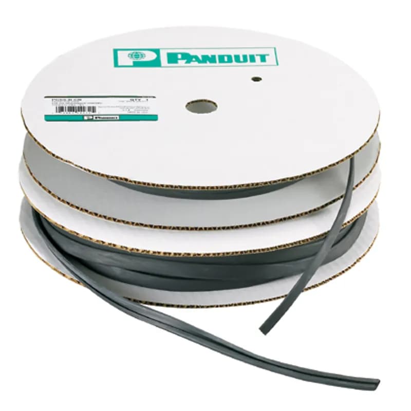 The PCSS-B-CR Custom Length Cushion Sleeving is designed for use with metal locking strap cleats to help protect in the event of a short circuit fault, minimizing disruption and damage to personnel and property. The cushion sleeving is compatible with standard cross section ties for use in harsh environments and applications. Features C-shaped channel, black neoprene material, 8.4mm (.33 ) width, and 30.5m (100 ) reels.
