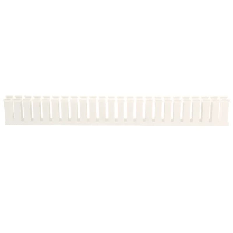 The G1X3LG6-A Panduct Lead-Free PVC Wide Slot Adhesive Wiring Duct feature a wide slot/finger design that provides greater sidewall rigidity and is suitable with a range of wire bundle sizes. UL 94 flame class of V-0 with a UL recognized continuous-use temperature up to 122 F (50 C). Adhesive and mounting holes provided. 1.0" x 3.0" (25.4 mm x 76.2 mm) and 6' (1.8 m) long. Cover sold separately. Color White.