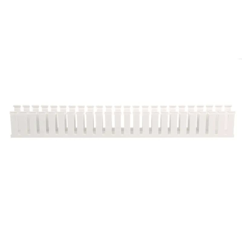 The G2X3WH6-A Panduct Lead-Free PVC Wide Slot Adhesive Wiring Duct feature a wide slot/finger design that provides greater sidewall rigidity and is suitable with a range of wire bundle sizes. UL 94 flame class of V-0 with a UL recognized continuous-use temperature up to 122 F (50 C). Adhesive and mounting holes provided. 2.0" x 3.0" (50.8 mm x 76.2 mm) and 6' (1.8 m) long. Cover sold separately. Color White.