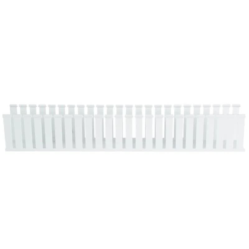The G3X4WH6-A Panduct Lead-Free PVC Wide Slot Adhesive Wiring Duct feature a wide slot/finger design that provides greater sidewall rigidity and is suitable with a range of wire bundle sizes. UL 94 flame class of V-0 with a UL recognized continuous-use temperature up to 122 F (50 C). Adhesive and mounting holes provided. 3.0" x 4.0" (76.2 mm x 101.6 mm) and 6' (1.8 m) long. Cover sold separately. Color White.
