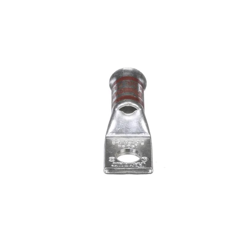 One-hole, flared barrel, #2 AWG wire, 5/16 stud hole.