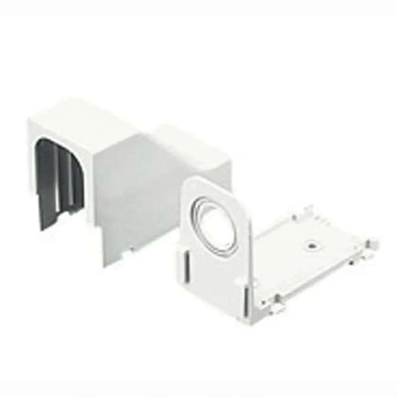 The power rated drop ceiling/entrance end fitting is used with LD10 and LDPH10 raceway. PVC, Length 4.1 in, Electric Ivory