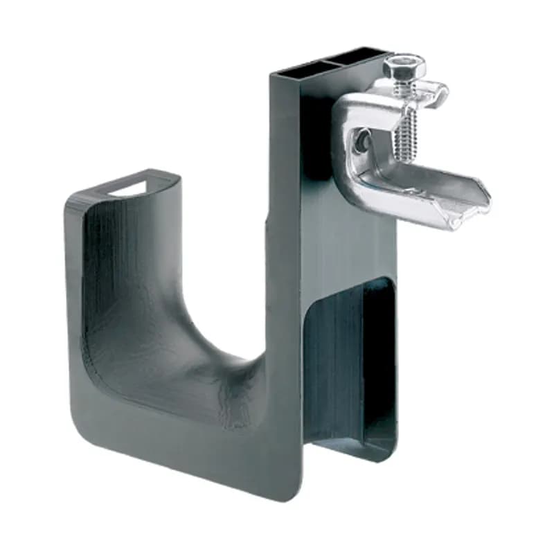 J-PRO Cable support system, with screw-on beam clamp for use with flanges up to 1/2 (12.7mm) thick, 2.00 (50.8mm) max. bundle capacity, nylon 6.6 with metal attachments, black, 50 pc. package quantity.