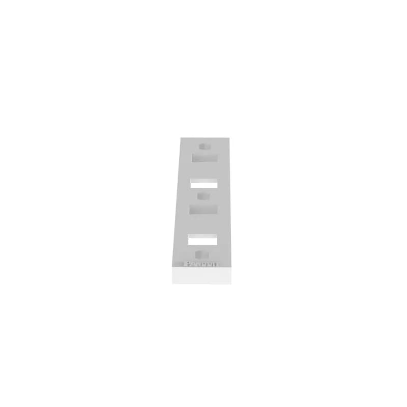 Panduit s MTP2H-E6-C Multiple Tie Plates are designed to secure bundles that are closely spaced. With their low profile design, bundles stay close to mounting surface making them ideal for areas where overhead space is limited. These mounts can be used with miniature through heavy cable ties and are intended for use in indoor environments. Supports two bundles and uses #6 (M3) screws. Made of Nylon 6.6, are natural in color and come in packages of 100.