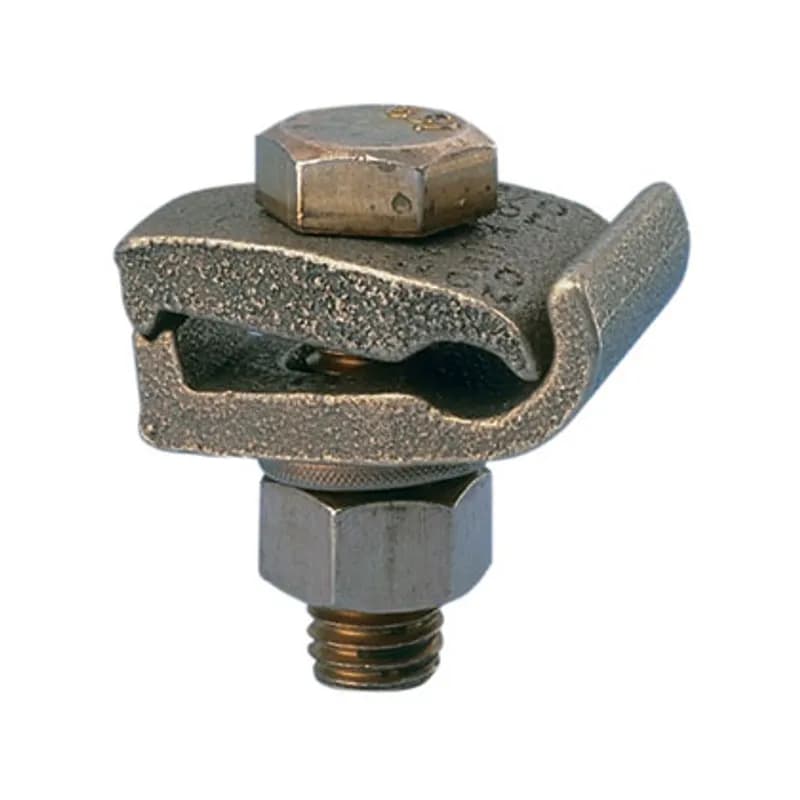 Bronze grounding clamp, #4 SOL - 2/0 STR.