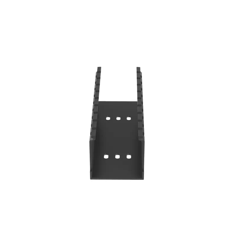The G2X2BL6-A Panduct Lead-Free PVC Wide Slot Adhesive Wiring Duct feature a wide slot/finger design that provides greater sidewall rigidity and is suitable with a range of wire bundle sizes. UL 94 flame class of V-0 with a UL recognized continuous-use temperature up to 122 F (50 C). Adhesive and mounting holes provided. 2.0" x 2.0" (50.8 mm x 50.8 mm) and 6' (1.8 m) long. Cover sold separately. Color Black.