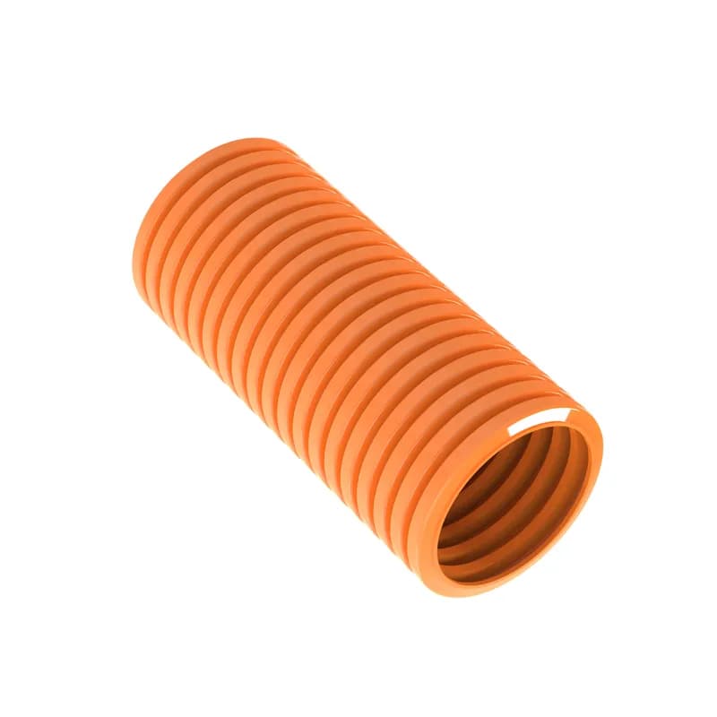 Panduit CLT100F-C3 - The CLT100F-C3 Corrugated Loom Slit Wall Tubing protects cables from impact and abrasion. Features a slit for easy installation onto a bundle of wires or a pre-assembled harness assembly, increasing productivity. Hold in place with cable ties and accessories. Suitable for indoor applications. UL94-HB flammability rating and a maximum temperature rating of 122 F (50 C). Polyethylene. Inside diameter 0.917" (23.29mm). Color Orange. 1 per package.