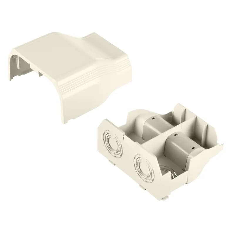 The entrance end fitting is for use with T-70 Raceway. The color is Off White