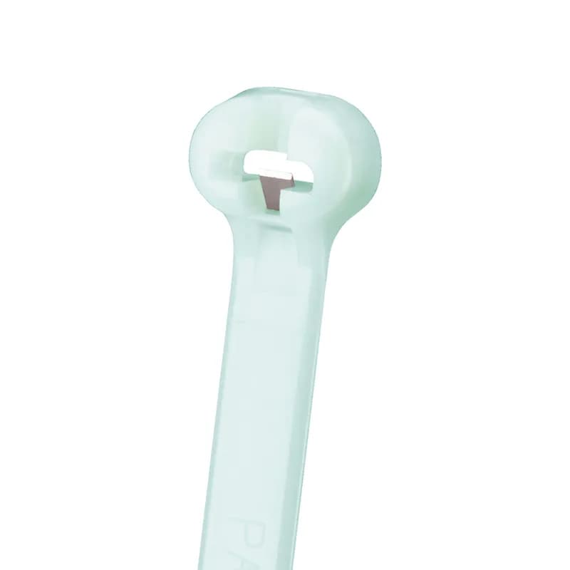 Dome-Top barb ty cable tie, intermediate cross section, 6.1 (155mm) length, heat stabilized nylon 6.6, natural.