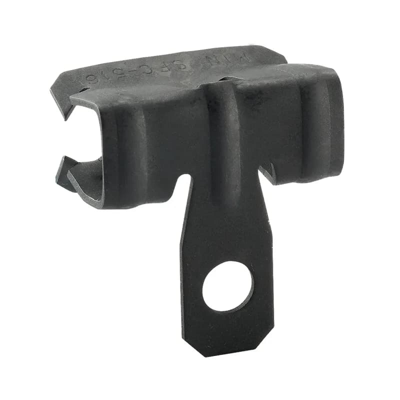Beam clamp for 1/8" - 1/4" flange for wire, S-hook, strap, and chain