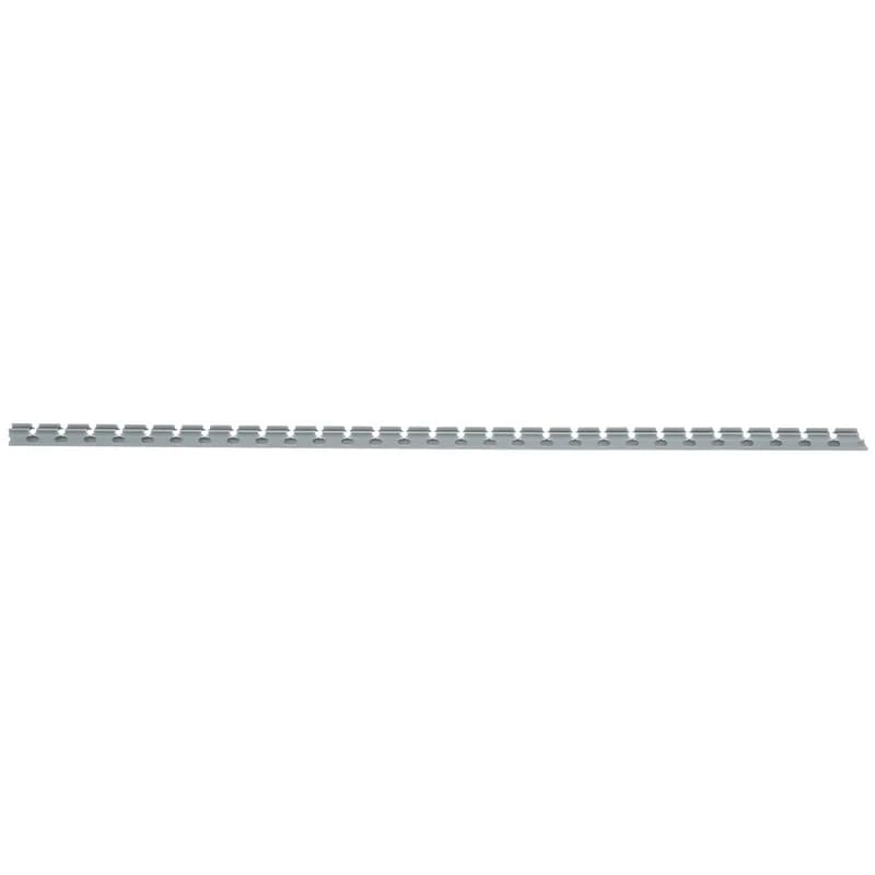 The G.75X.75LG6-A Panduct Lead-Free PVC Wide Slot Adhesive Wiring Duct features a wide slot/finger design that provides greater sidewall rigidity and is suitable with a range of wire bundle sizes. UL 94 flame class of V-0 with a UL recognized continuous-use temperature up to 122 F (50 C). Mounting holes provided. 0.75" x 0.75" (19.05 mm x 19.05 mm) and 6' (1.8 m) long. Cover sold separately. Color Light Gray.