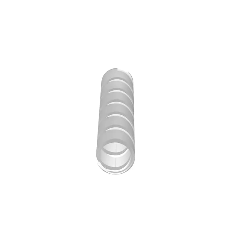 The T38N-TL Nylon 6.6 Spiral Wrap provides continuous abrasion protection for wires, cables, and tubing. The spiral wrap harnesses multiple cables into a single manageable bundle while allowing for breakouts. Lightweight, flexible, durable protection for use with irregular shapes. Rated for use up to 149 F (65 C). 0.38" (9.5 mm) diameter x 250' (76.2 m) long. Bundle Diameter Range 0.3125" to 3" (7.9 mm to 76.2 mm). Color Natural.