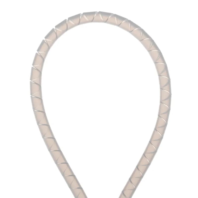 The T38F-C Polyethylene Spiral Wrap provides continuous abrasion protection for wires, cables, and tubing. The spiral wrap harnesses multiple cables into a single manageable bundle while allowing for breakouts. Lightweight, flexible, durable protection allows for use with irregular shapes. Rated for use up to 122 F (50 C). 0.38" (9.5 mm) diameter x 100' (30.5 m) long. Bundle Diameter Range 0.3125" to 3" (7.9 mm to 76.2 mm). Color Natural.