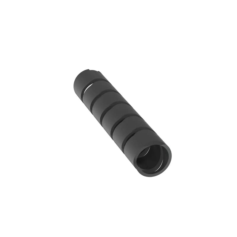 The T50N-C0 Nylon 6.6 Spiral Wrap provides continuous abrasion protection for wires, cables, and tubing. The spiral wrap harnesses multiple cables into a single manageable bundle while allowing for breakouts. Lightweight, flexible, durable protection for use with irregular shapes. Rated for use up to 149 F (65 C). 0.50" (12.7 mm) diameter x 100' (30.5 m) long. Bundle Diameter Range 0.375" to 4" (9.5 mm to 101.6 mm). Color Black.