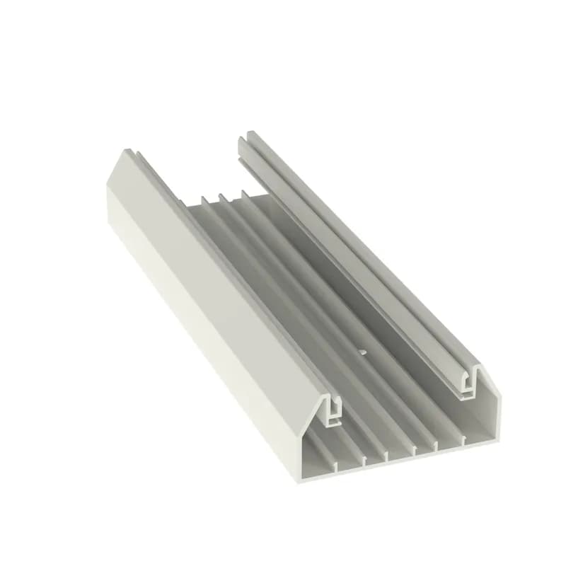The T-70 raceway base provides solutions for routing low voltage, fiber optic, and/or power cabling along perimeter walls. The T-70 raceway is supplied with pre-punched mounting holes and is tamper resistant. It is 8 ft and Off White.