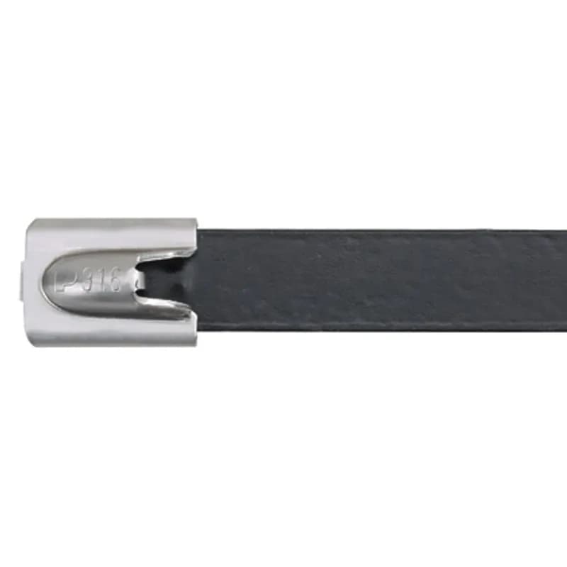The MLTFC2H-LP316 fully coated polyester, self-locking cable tie speeds up installation with a unique self-locking head design that locks into place at any length along the tie body. The Polyester coating is UV-resistant, low smoke, and halogen free. The coating also provides additional edge protection and prevents corrosion between dissimilar metals.