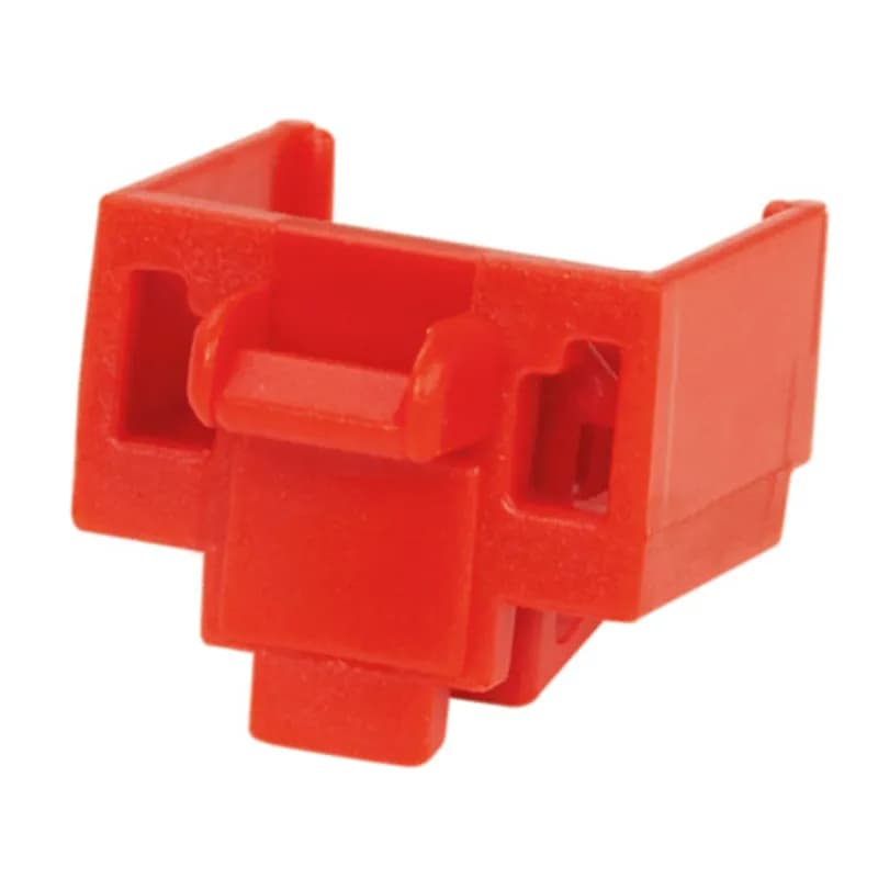 The block-out device works with most standard RJ45 openings to prevent unauthorized access and to protect from dust and debris or foreign objects. Package includes 10 red devices and one removal tool.