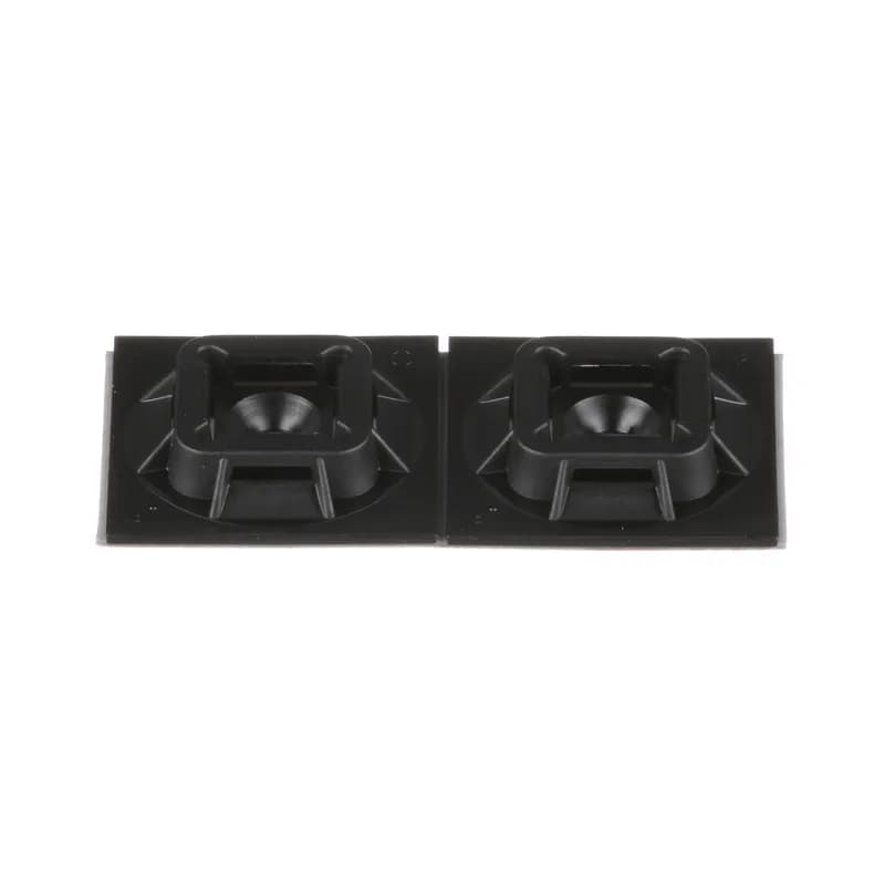 The SGABM25-AT-C0 super grip acrylic-based adhesive backed cable tie mounts are made of weather resistant Nylon 6.6 and are for use with miniature and intermediate Super-Grip cross-section cable ties. Designed for outdoor use, especially in high-temperature environments. They measure 1.0" x 1.0" (25.4mm x 25.4mm), supplied in strips of 2, are black in color and come in packages of 100.