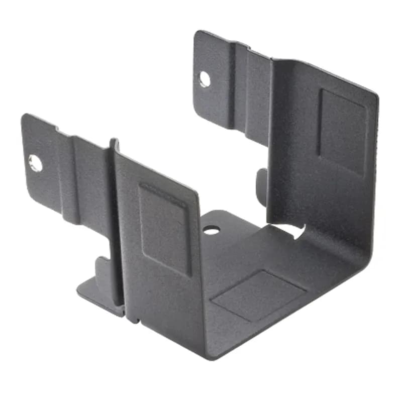Fitting that transitions from Telect's 4x4 WaveTrax System to 4x4 FiberRunner System. Fitting has a black finish and is made from metal. Attachment hardware is included.